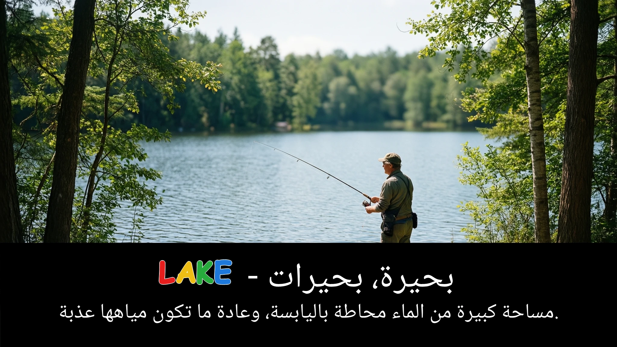 Arabic Illustration for lake